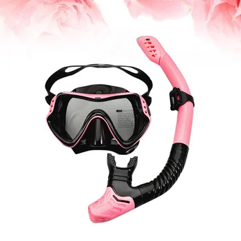 1 Takım dalış maskesi Seti Silikon Anti-sis Dalış Gözlüğü Solunum Tüpü Şnorkel Yüzmek Ekipmanları