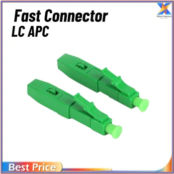 10 adet FTTH LC APC Tek Modlu Fiber Optik 2.0 mm * 3.0 mm Hızlı Montaj LC APC Konnektör Adaptörü