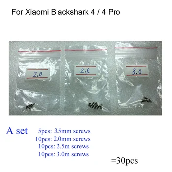 30 ADET bir set Gümüş Vida Xiaomi Blackshark 4 anakart anakart Kapak Vidaları Onarım Parçaları Siyah Köpekbalığı 4 Pro