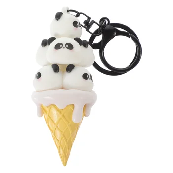 Dondurma Anahtarlık Kawaii aksesuarları hayvan kolye yüzük dekor DIY küçük hediyeler erkek arkadaşı için