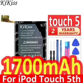KiKiss Pil Dokunmatik 4 5 6 iPod Touch için 5th 5 5g 616-0621/LIS1495APPCC/4 4 4g 616-0553 / LIS1458APPC / 6. Nesil 6 6g A1641