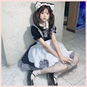 Lolita Çünkü Kostüm Anime Çünkü Hizmetçi Kostüm Çünkü Sevimli Hizmetçi Lolita Elbise