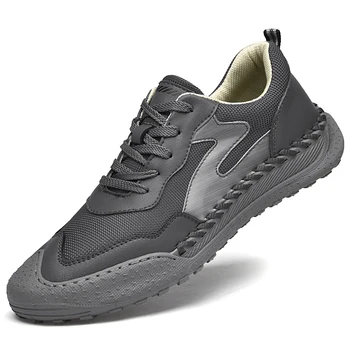 Marka Sonbahar erkek Spor Ayakkabı Açık gündelik erkek ayakkabısı Nefes Yumuşak Düz Örgü Loafer'lar Erkek sürüş ayakkabısı Koşu Erkekler Sneakers