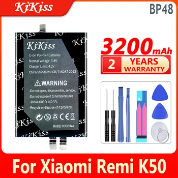 Xiaomi Remi K50 Cep Telefonu için KiKiss Güçlü Pil , BP48 BP 48, 3200mAh